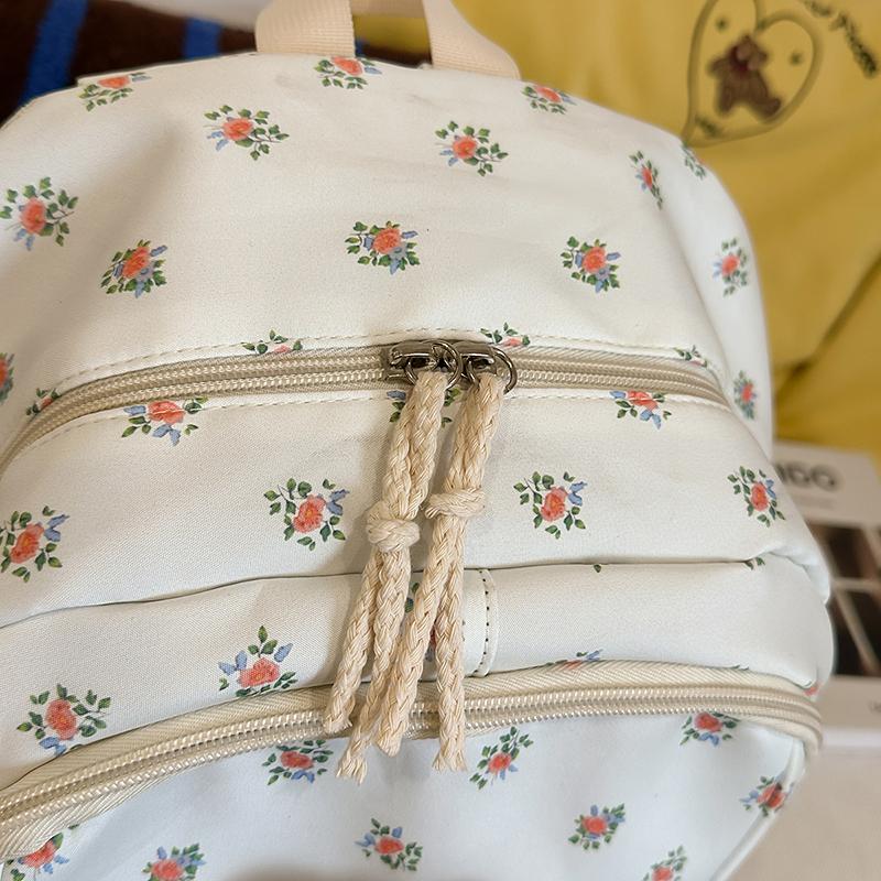 Printed School Bag Women's College Style Backpack Travel Backpack