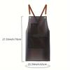 New Apron Waterproof And Oil-proof Strap Fashionable Korean-style Overalls Household Kitchen Cooking Women's TPU Work Clothes