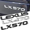For Lexus LX470 LX570 Logo IS300 ES250 ES350 IS250 CT200H GS350 NX200T Car Rear Trunk Emblem Badge Sticker Auto Accessories ABS