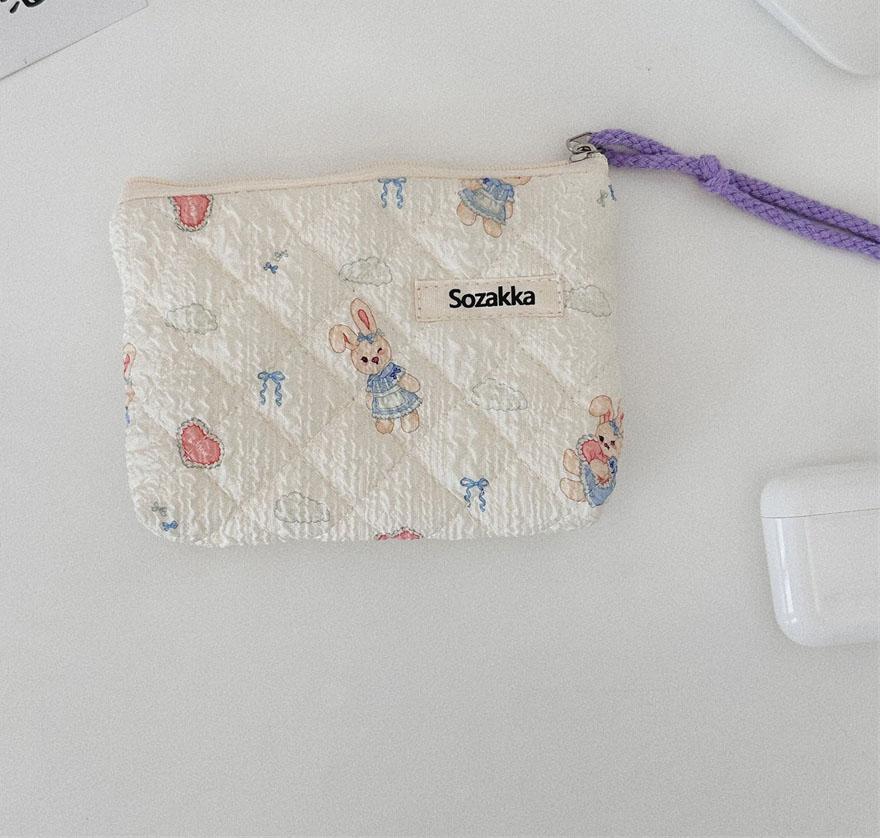 Fashion  Sanitary Napkin Storage Bags Small Cosmetic Bags Flower Pattern Zipper Coin Purses Lady Girls MakeUp Bag Key Money Bags
