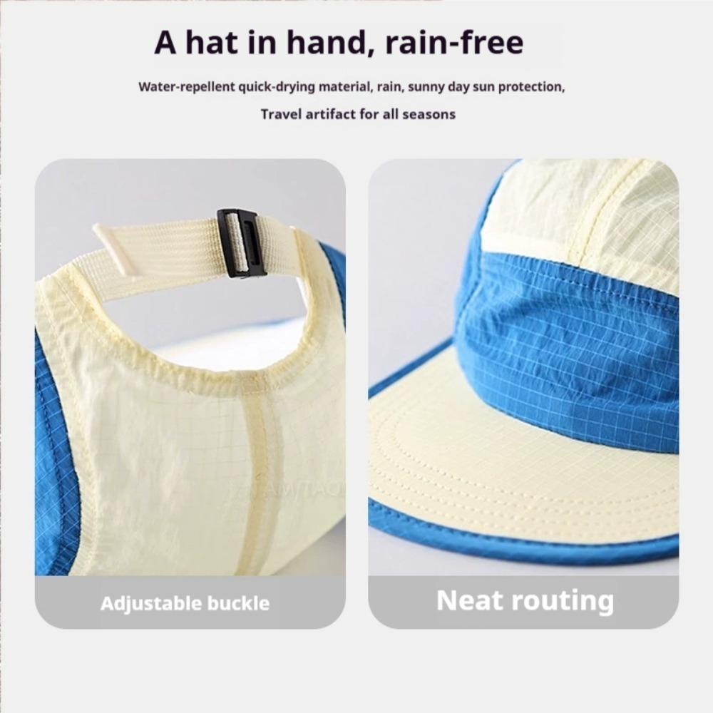 Outdoor Sun Protection Fabric Baseball Cap Quick-Dry Lightweight Upf50+ Uv Protection Unisex For Summer Hiking Camping Sports