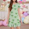 Vestido de Bolsillo para Niña - Ropa de Casa de Manga Corta