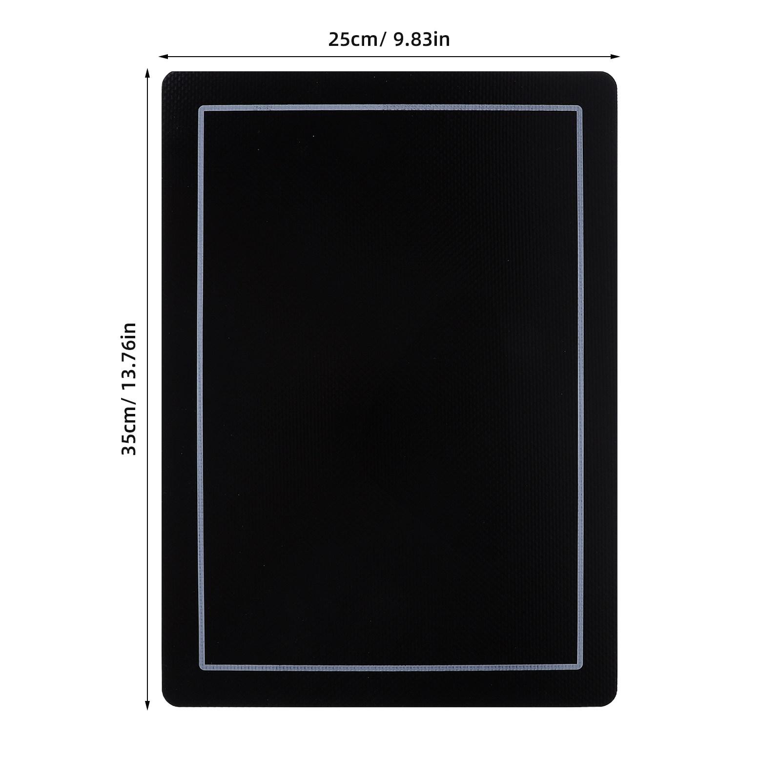 Heat Resistant Countertop Mat Induction Cooker Pad Black Cooktop Protector  Silicone For Cooking From Sliding While Cooking (Black,35X25X0.1CM) чёрный