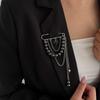  Metal Tassel Brooch Personality Versatile Pin Corsage Detachable Brooch Clothing Accessories For Women Jewelry Gifts