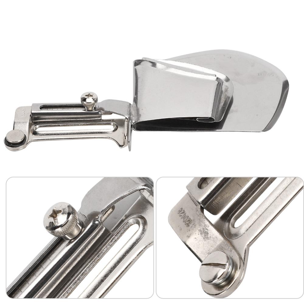 Iron Lockstitch Presser Foot Adjustable Rolled Hem Binding Attachment  Industrial Sewing Machine