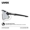 Uvex Sportstyle 228 Sports Sunglasses with UV400 Mirrored for Cycling and Outdoor Activities Protection, Anti-Fog, Lenses,