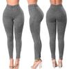 Women Leggings Jeans High Waist Running Sports Yoga Denim Slim Pants Female Elastic Pencil Trousers