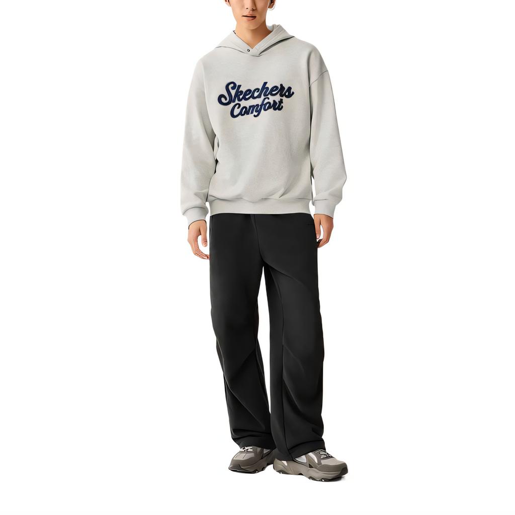 Skechers Fashion Series Letter Comfortable Skin-Friendly Hoodie Unisex Hoodies L425U031-0248