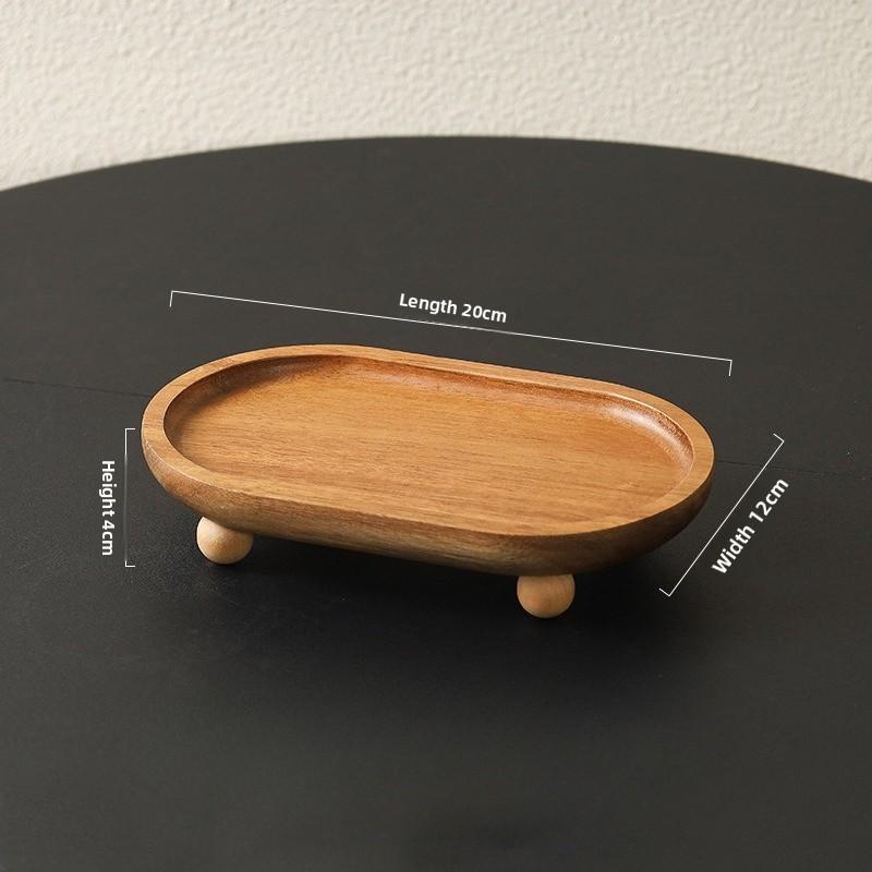 

Multi Wooden Tray High Leg Pot Tray Cup Pad Coaster Plate Kitchen Decorative Plate Creative Coaster Coffee Cup Mat