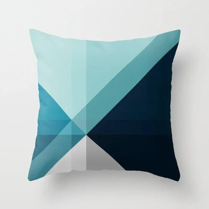 Colorful Geometric Pattern Pillowcase 45x45cm Sofa Seat Car Cushion Cover Room Aesthetic Modern Home Decor
