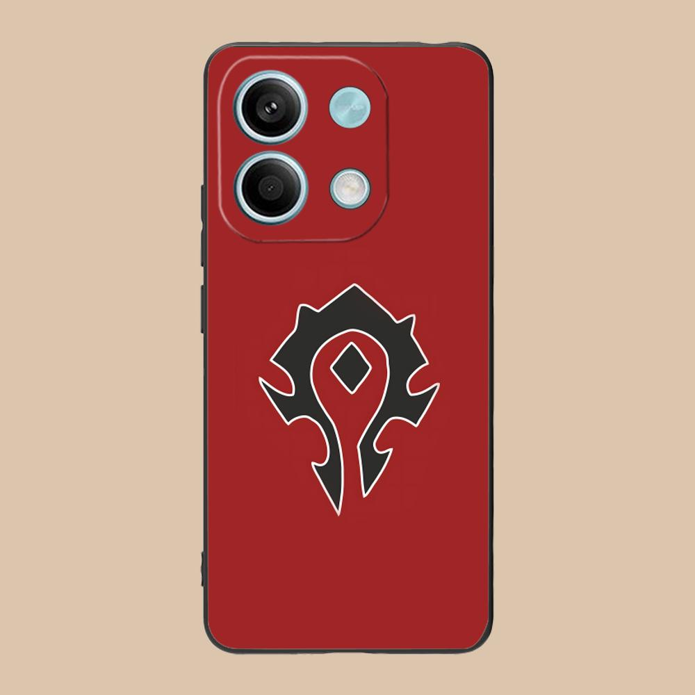 WOW Game Fashion Phone Case for Xiaomi POCO M6 M5 M4 M3 X7 X6 X5 X4 X3 F6 F5 F4 Pro GT 5G Black Cover Smartphone Cellphones