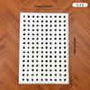 1:12/1:6 Dollhouse Miniature Carpet Plush Black Plaid Floor Mat Mini Simulation Rug Mat Model Living Room Bedroom Home Decor