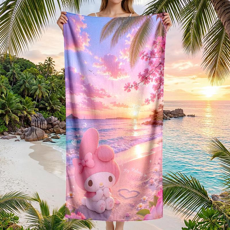 Large Beach Towel Quick Dry Absorbent Towel For Beach IndoorMy Melody