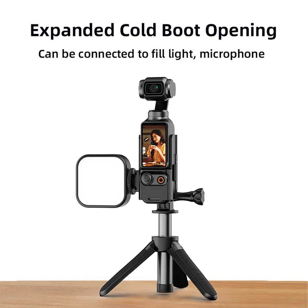 Estrutura de Expansão Para Câmera DJI OSMO Pocket 3 Capa Protetora Suporte Liberação Rápida Multifuncional Adaptador Sapata Fria Acessórios