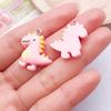 DIY Resin Pink Bear Lollipop Ornaments: Necklace, Earrings, Key Pendant Accessories