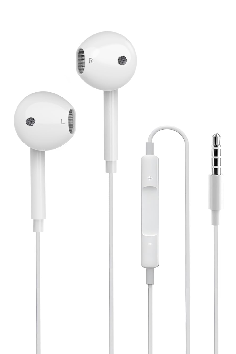 

Wired Earphones New Version Calls Calls with HIFI Sound Volume DAC Deep Ergonomic Noise Clear Stereo Compatible with and Ideal for and Gaming [2025 белый