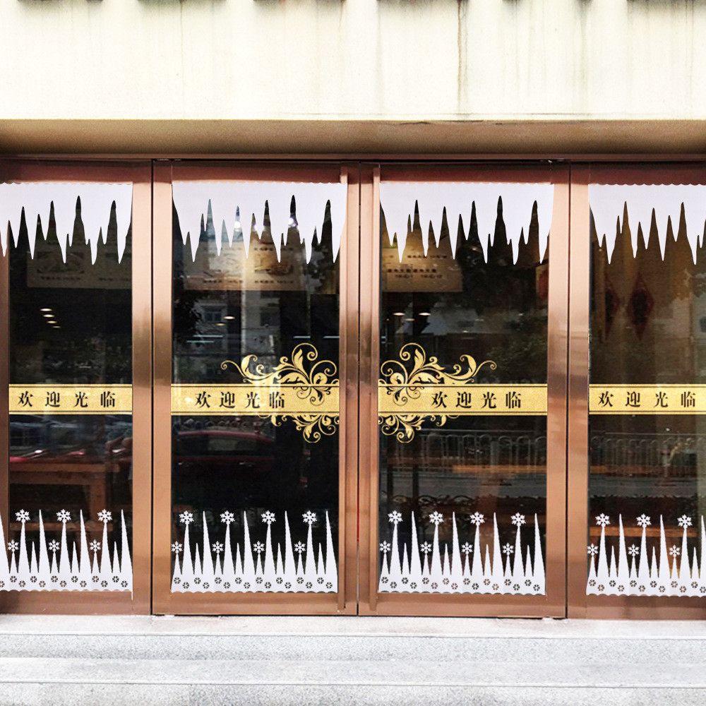 Ice Bar Artifical White Snowflake Simulated Snowflake Snowflake Ice Strip Christmas Icicles