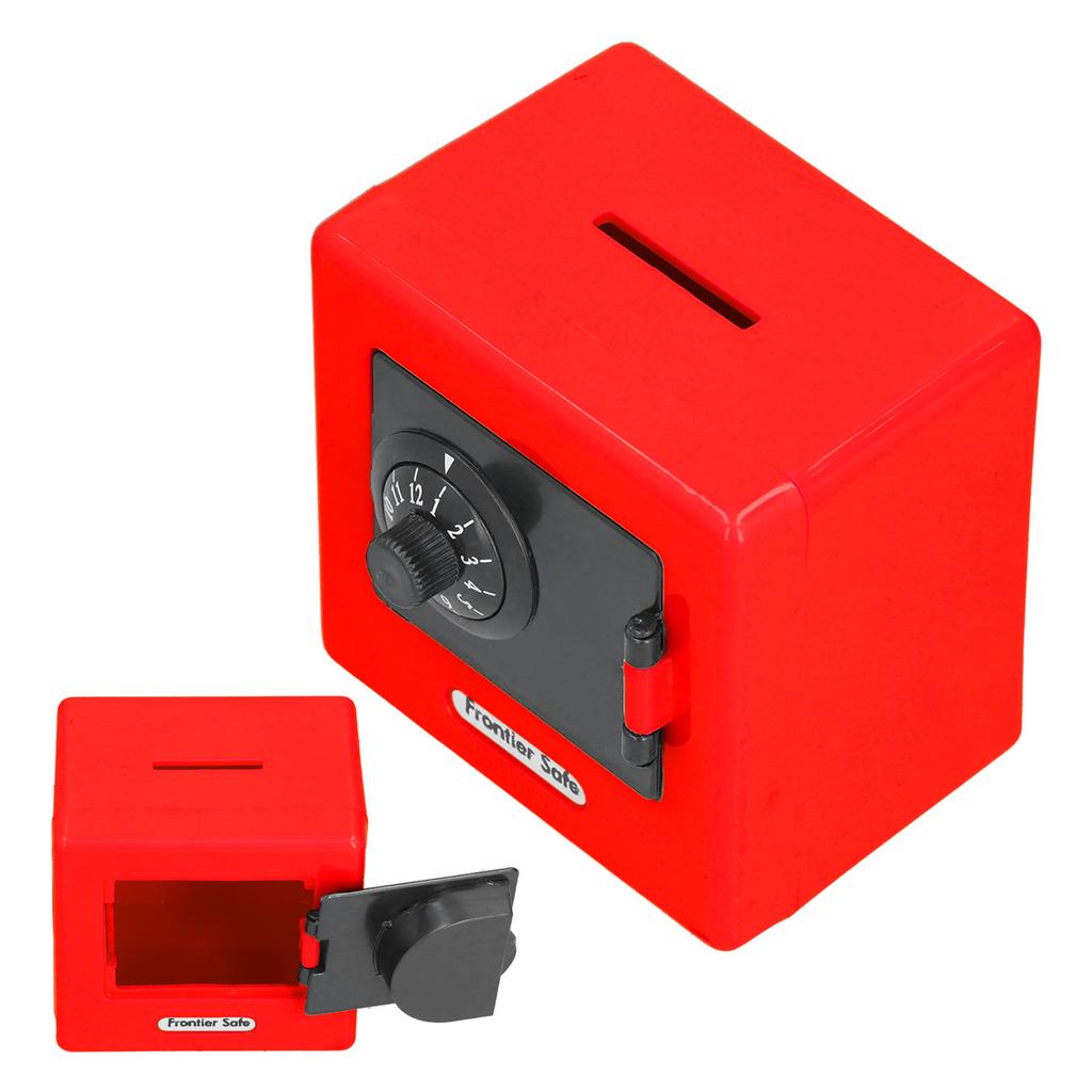 Kinder Geld Aufbewahrungskoffer Simulation Safe Codeschloss Münze Bargeld Spardose für KinderRed