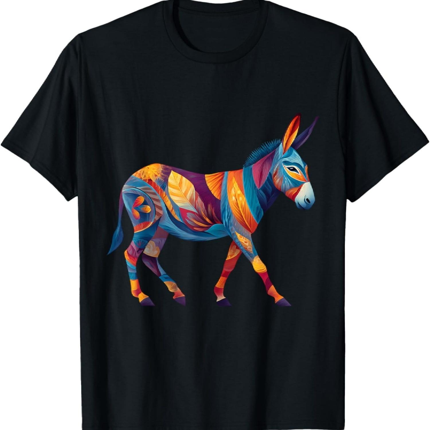 Осел Животное Искусство Портрет Дикая природа Природа Любитель ослов Футболка(2) S