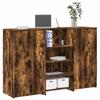 VidaXL Reception Desk Smoked Oak 155x50x103.5cm Engineered Wood, Reception Counter, Salon Reception, Counter 3324200
