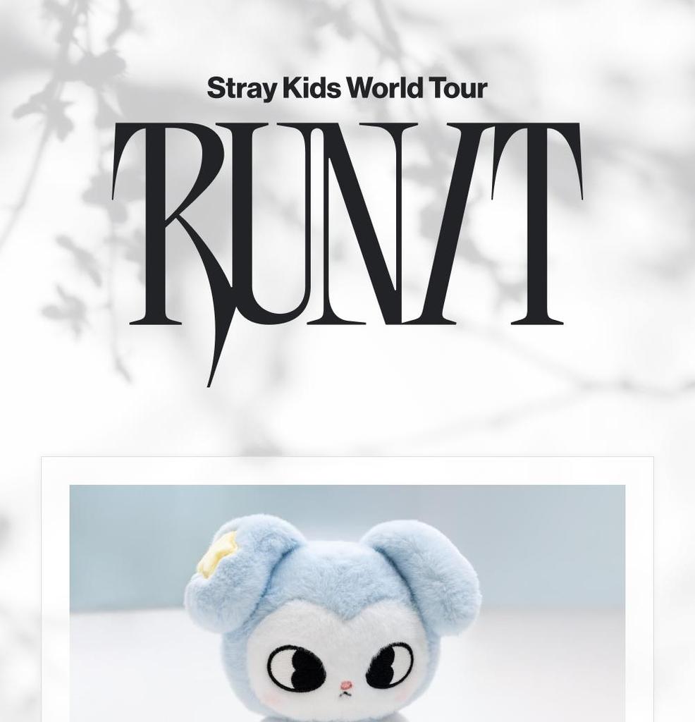 Stray Kids Welttournee [RUN IT SEOUL] Merch - TASY PLÜSCH ORIGINAL ver. (Nov.2026)