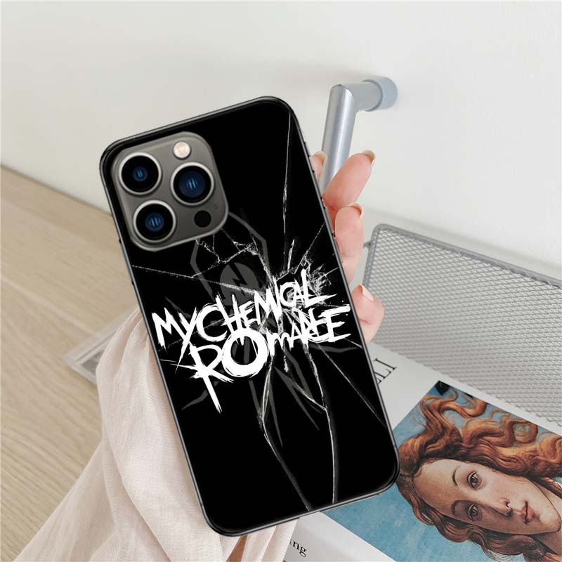 

My Chemical Romance MCR Phone Case For Iphone 16 15+ Pro Max 17 Air 14 Plus 16E 13 Pro 12 Mini 11 Clear Cover Silicone Cute iPhone 11