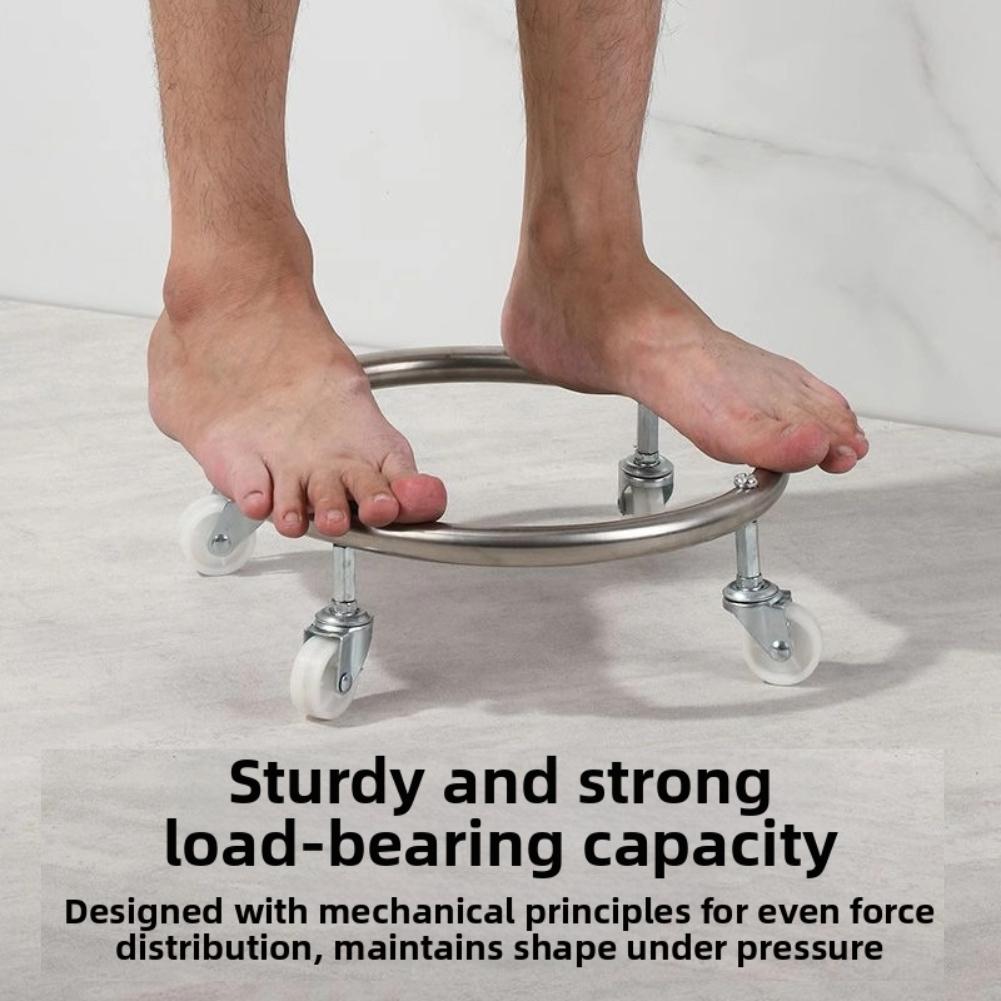 Propane Tank Dolly Stainless Steel Cart Anti-Slip Stabilization