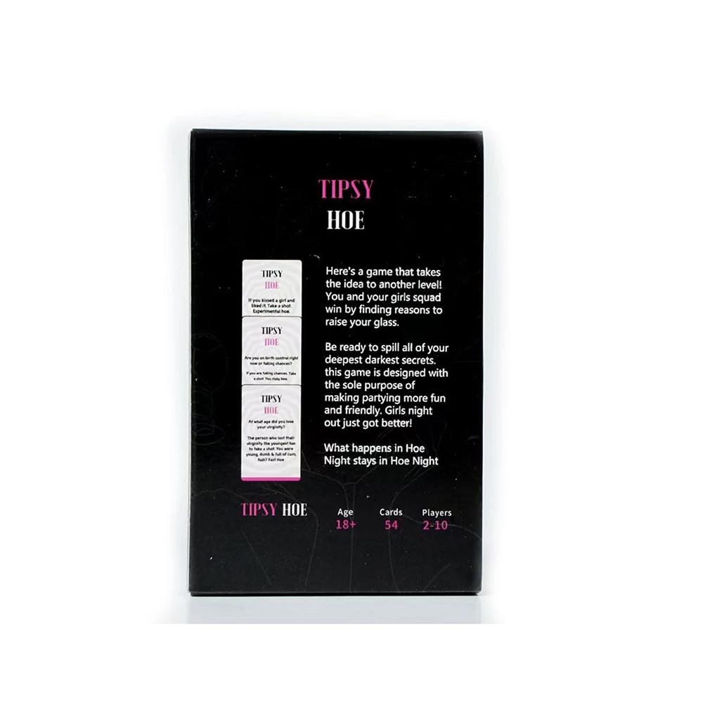 Tipsyhoe Night Game Girl Bachelorette Night Game Party Bridal Shower Game Drinking Card Games