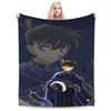 Super Warm Blanket Students Camping Conan Edogawa Throw Blanket  Flannel Bedspread For Couch Bed Print Sofa Bed Cover