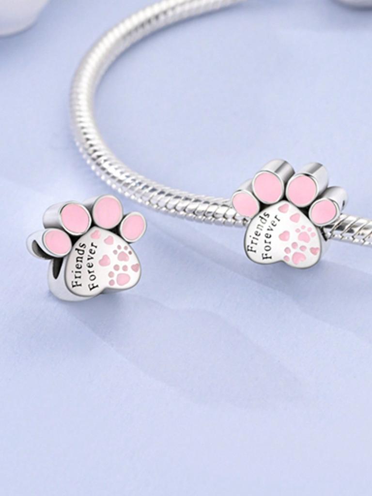 Charms Plata Lion Dance Panda Puppy Beads Charm Copper Plated Fit Charms Original Bracelet For Jewelry Making Diy Charm