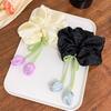 Elastic Material Tulip Headbands Spring Design Flower Elastic Hair Ties  Women Hair Accessories