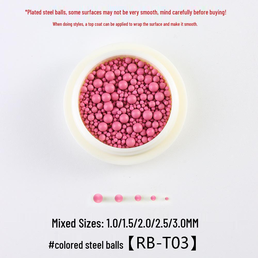 

Дофаминовые макароны 3D бусины для нейл-арта: Разноразмерные цветные стальные стразы