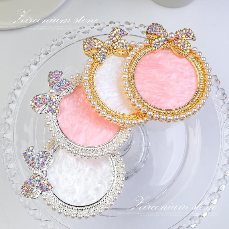 Resin Nail Art Palette,Nail Art Painting Mixed Color Palette Bows Nail Gel Color Makeup Display Board Nail Art Tool