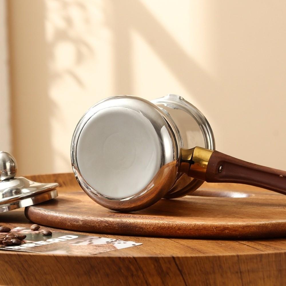 350/550/720ml Türkische Kaffeekanne Langer Griff Buttererwärmer Teekocher Milchteekanne Küche