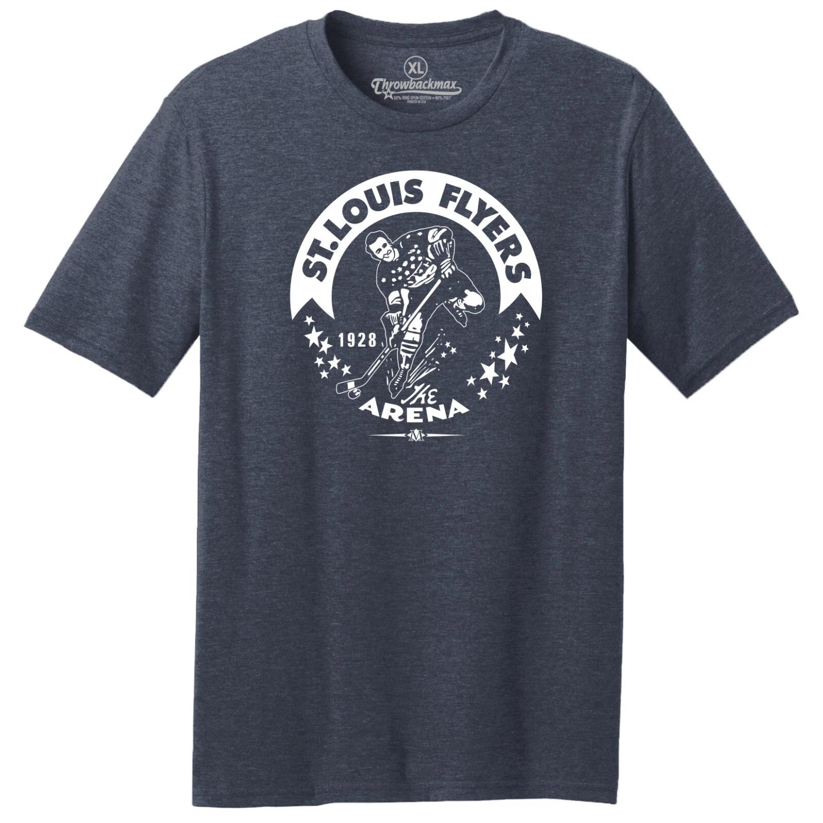 St. Louis Flyers 1928 Hockey TRI-BLEND Tee Shirt - St. Louis Blues XL