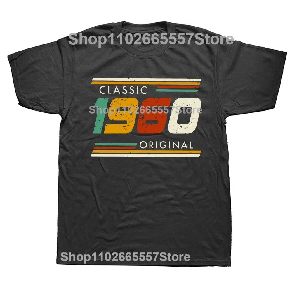 New Men 1960 Funny 65 Years Old T Shirt Oversize Printed Casual Tee shirt Casual Short Sleeve Vintage Couples T-Shirt