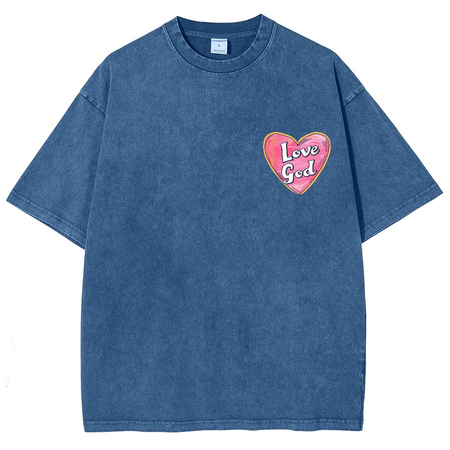 Minimalist Style Women's Oversized T-Shirt Vintage Washed Fabric High Quality Half Sleeve Everyday Casual Commuter Top