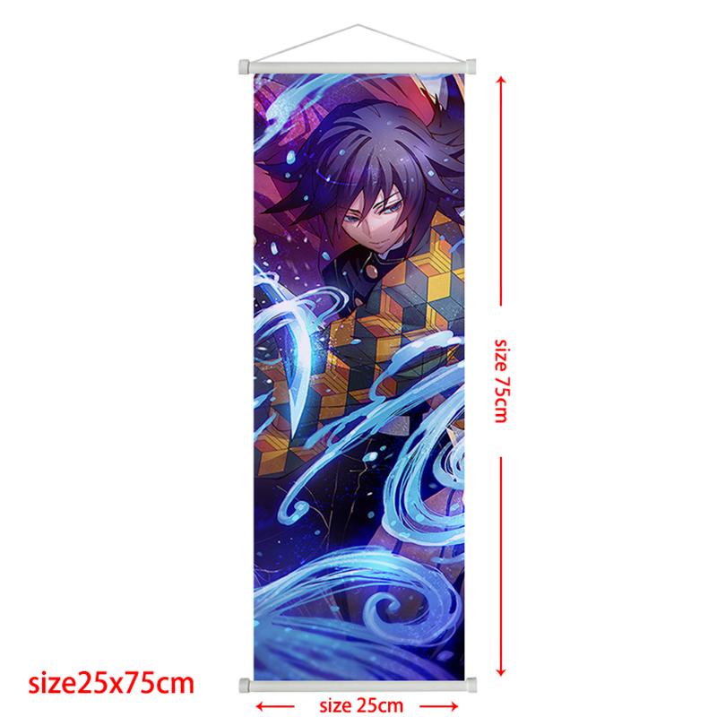 Demon Slayer Scroll Poster Rengoku Kyoujurou Heimdeko Kamado Tanjirou Wohnzimmerdekoration Hängegemälde Kindergeschenk Poster