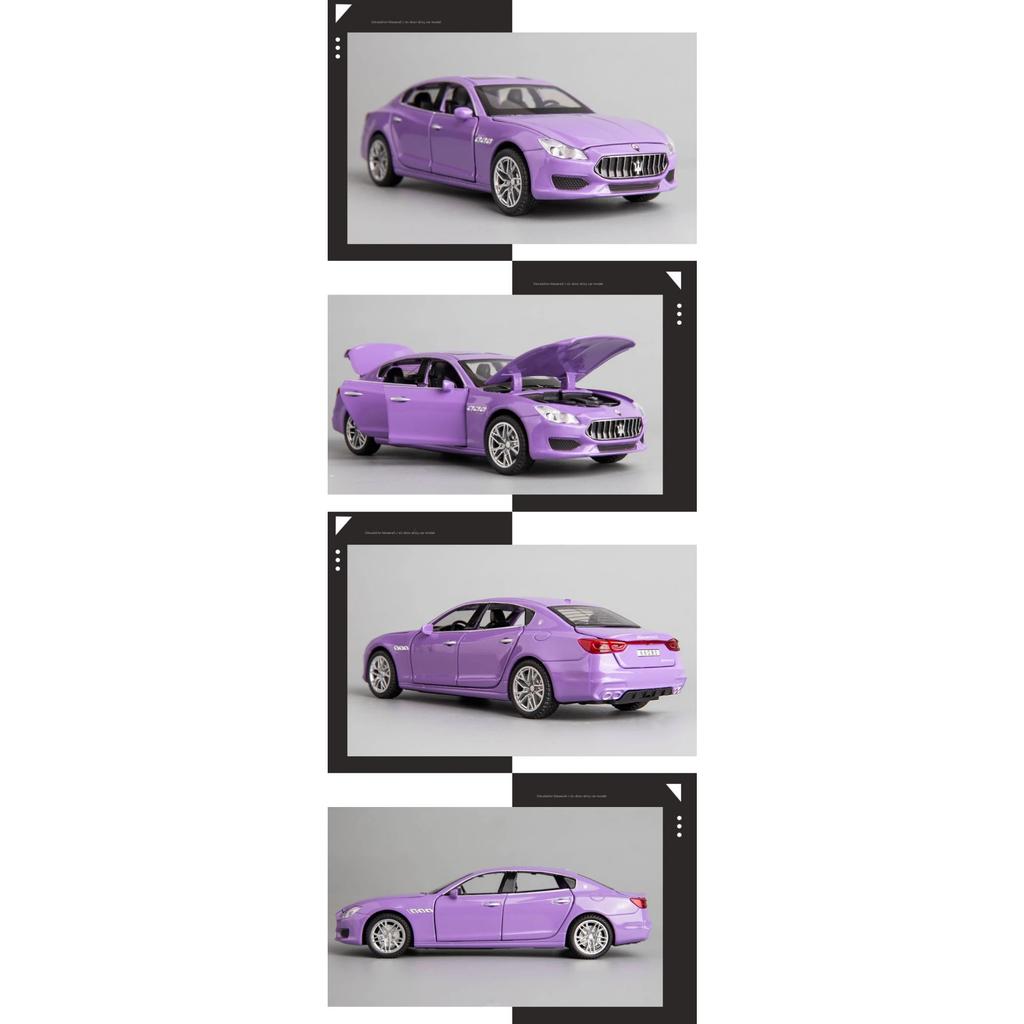 1/32 Maserati Quattroporte Alloy Car Model Diecasts Metal Toy Vehicle Car Model Simulation Sound Light Collection Childrens Gift