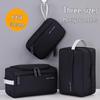 High-Capacity Men's Travel Toiletry Bag - Three-in-One Partitioned Storage & Portable Wash Bag