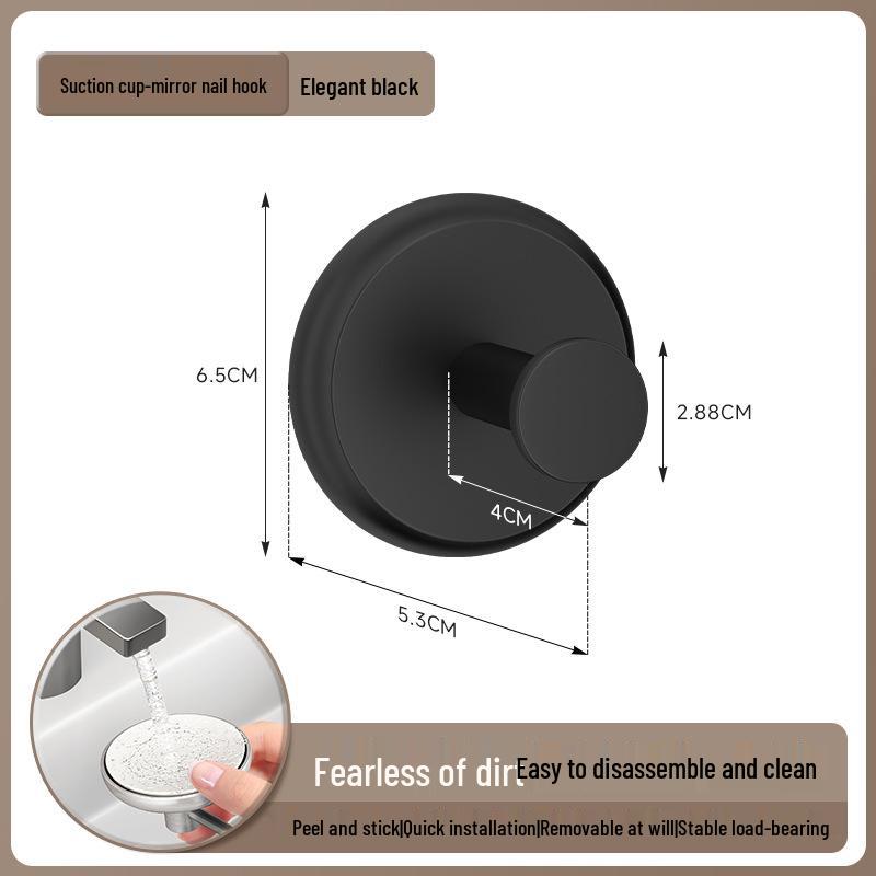 Samolepicí přísavkový háček z nerezové oceli do koupelny, na kolej nebo na dveře – Bez vrtání, silný háček pro uložení batohu/kabátu