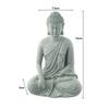 Garden Ornament Sitting Buddha Resin Stone Zen Effect Outdoor Indoor Statue Buddhist  Garden Fish Tank Decoration Sitting Buddha