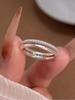 925 Silver Fashion Sparkling Classic Zircon Ring For Women Engagement Wedding Luxury Fashion High Quality Fine Jewelry