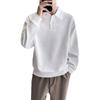 Men's Youthful Lapel Sweatshirt: Trendy Long Sleeve Polo, Stylish Autumn T-Shirt, Versatile Cool Student's Brand Top