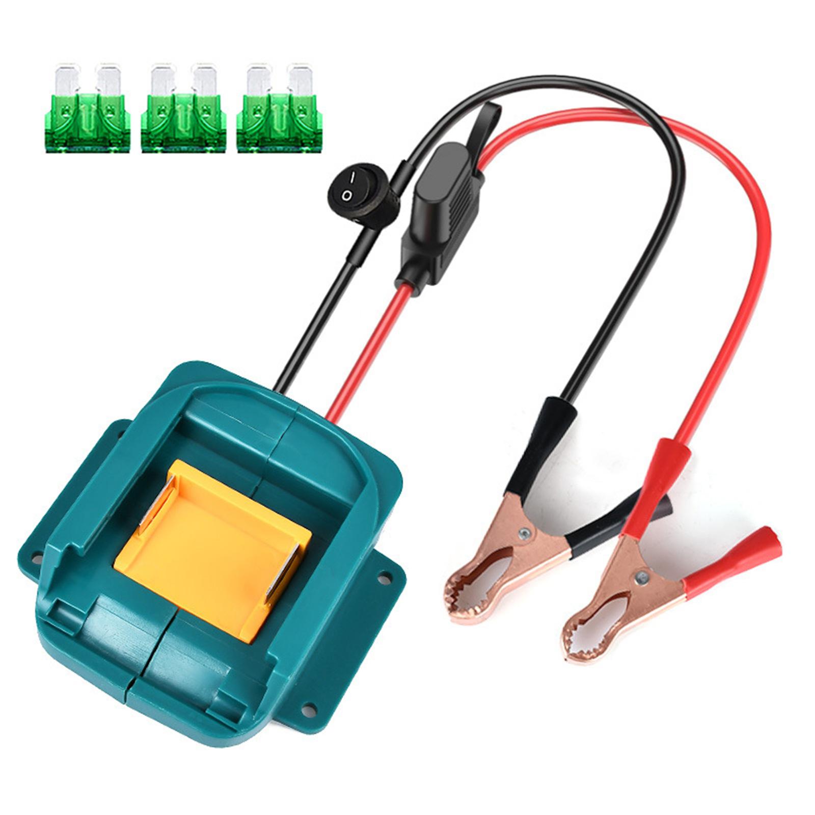 Lightweight Emergency Car Battery Jump Starter for Multiple Vehicles with Cable Outdoor Enthusiasts Corrosion Resistance For Makita Battery