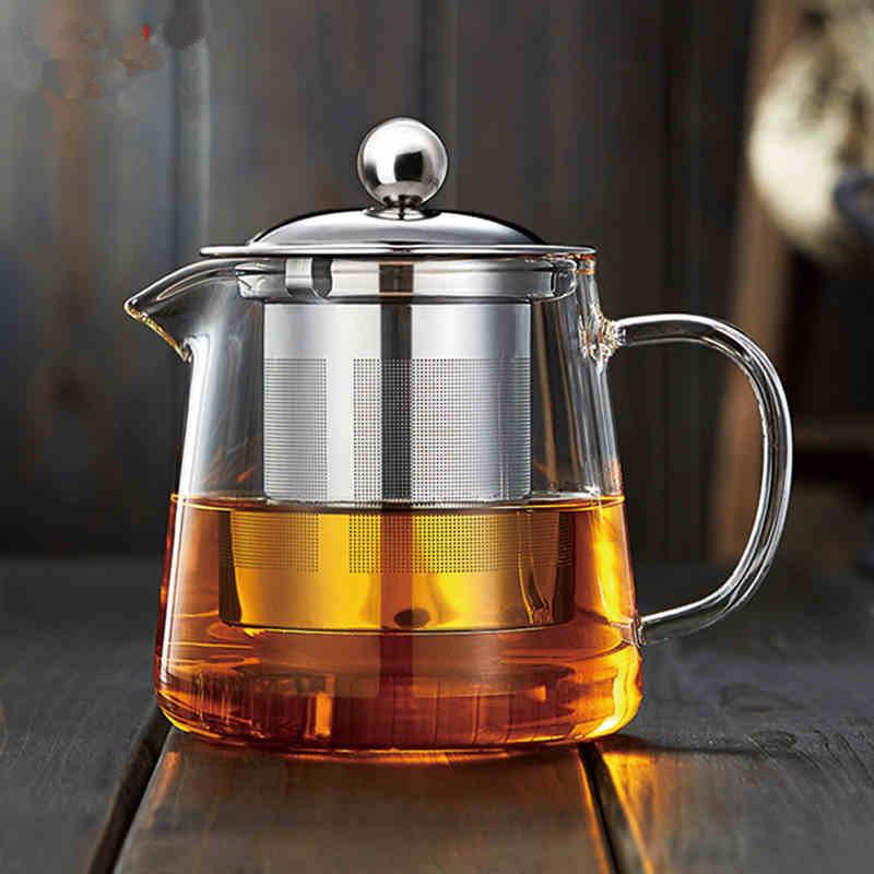 

Glass teapot heat-resistant high temperature brewing teapot tea set household black tea brewing device filter explosion-proof flower tea kettle