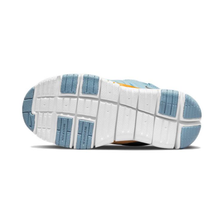 Nike Dynamo Free Fabric Non-Slip Shock Absorbing Durable Low-Top Sports Casual Shoes Kids Sneakers Blue 343738-438