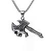 R Hip-hop Retro Titanium Steel Necklace Ghost Head Ax Necklace Titanium Steel Pendant Tomahawk