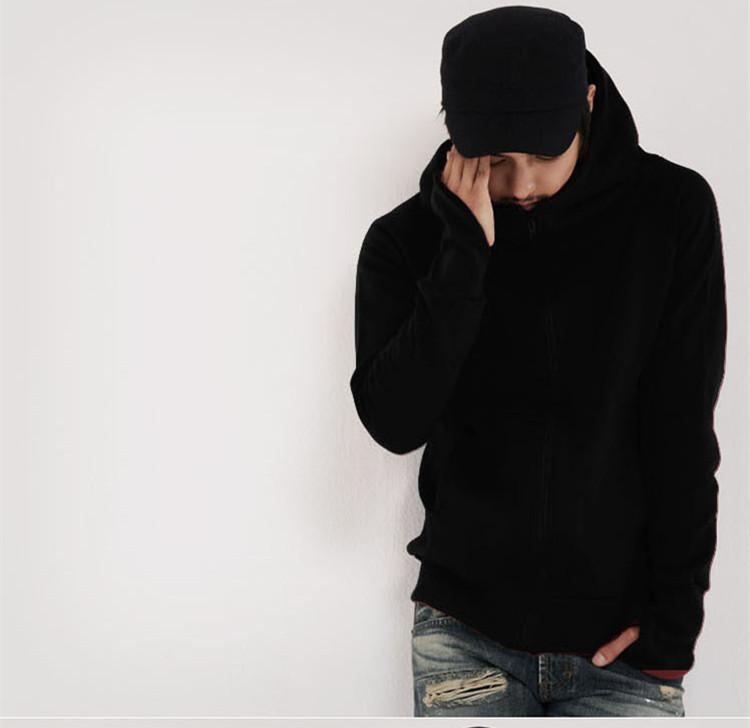 Unisex Basic Zipper Hoodie With Windproof Cuffs For Casual Winter Wear