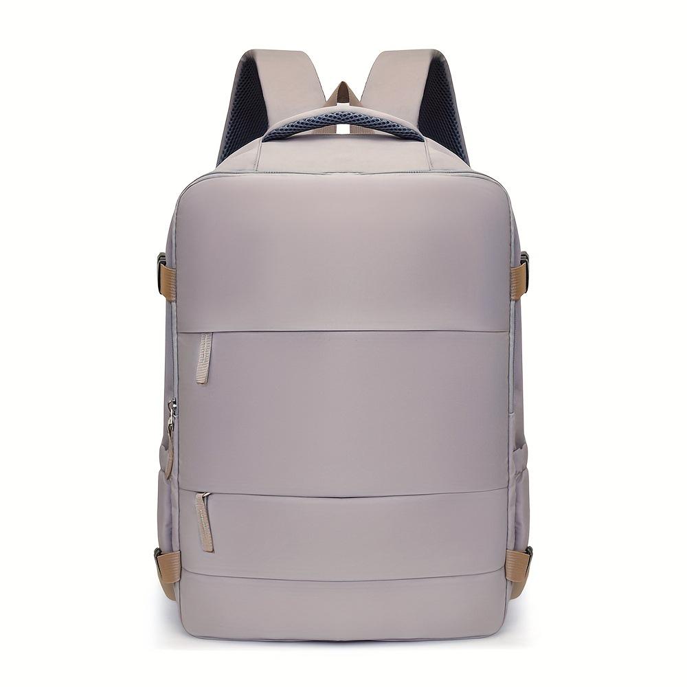 

Водонепроницаемый многофункциональный рюкзак для мужчин и женщин - Идеально подходит для колледжа, путешествий и деловых поездок светло-серый